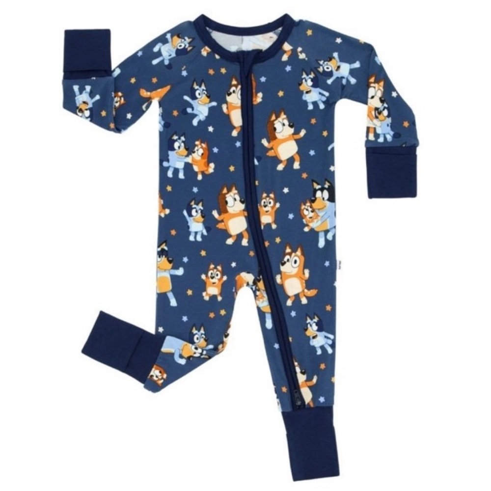 EUC - Little Sleepies Bluey zippy (2T)